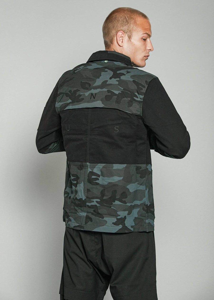 Konus Men's M-65 Military Jacket  in Black - shopatkonus