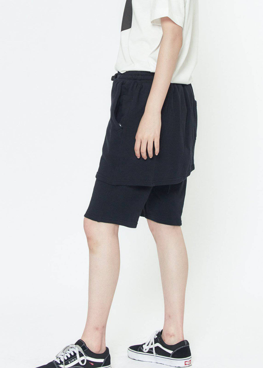 Konus Men's Skirted Shorts in Black - shopatkonus