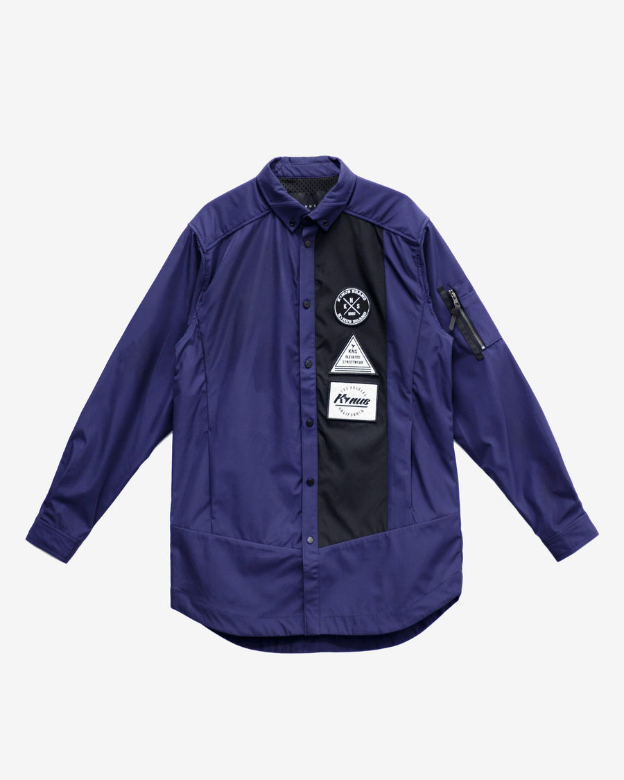 Konus Unisex Long Shirt Jacket w/ Contrast Panel - shopatkonus