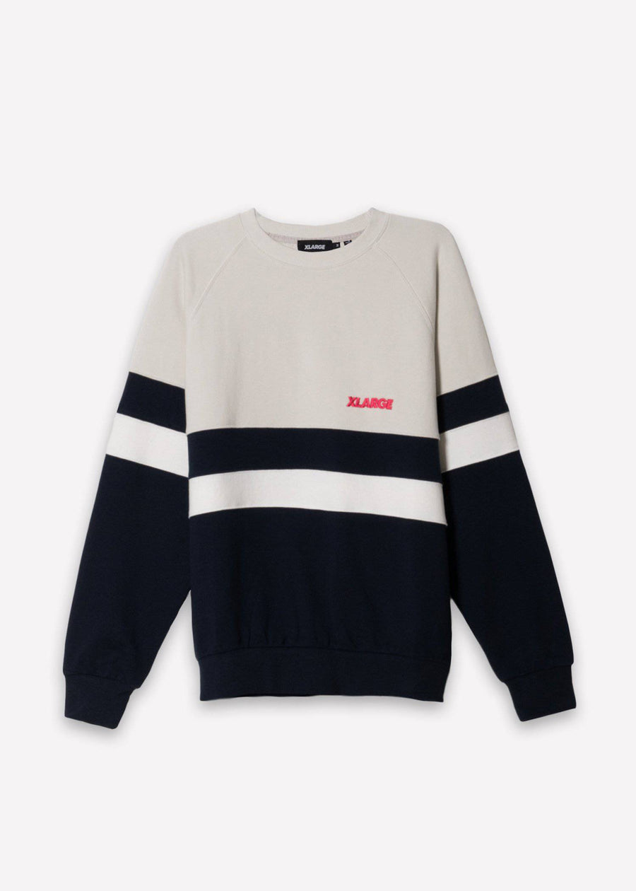 Xlarge Paneled Crewneck Sweater - shopatkonus