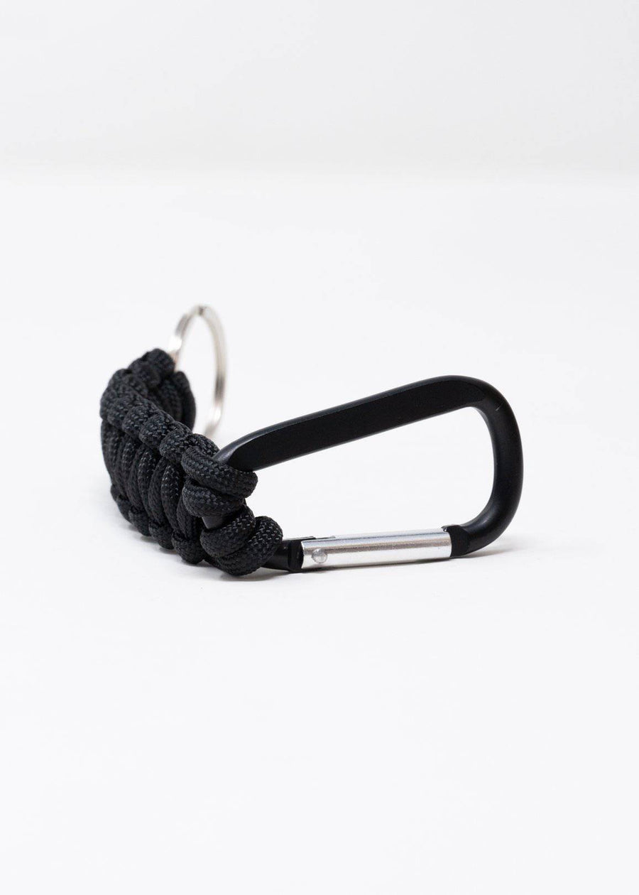 Rothco Paracord Keychain with Carabiner in Black - shopatkonus