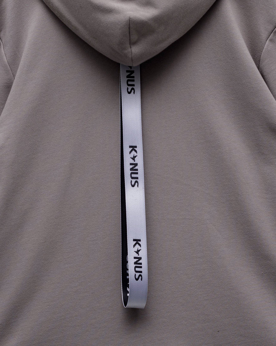 Konus Men's Mock Neck Zip Up Hoodie w/ Zipper Pockets In Grey - shopatkonus