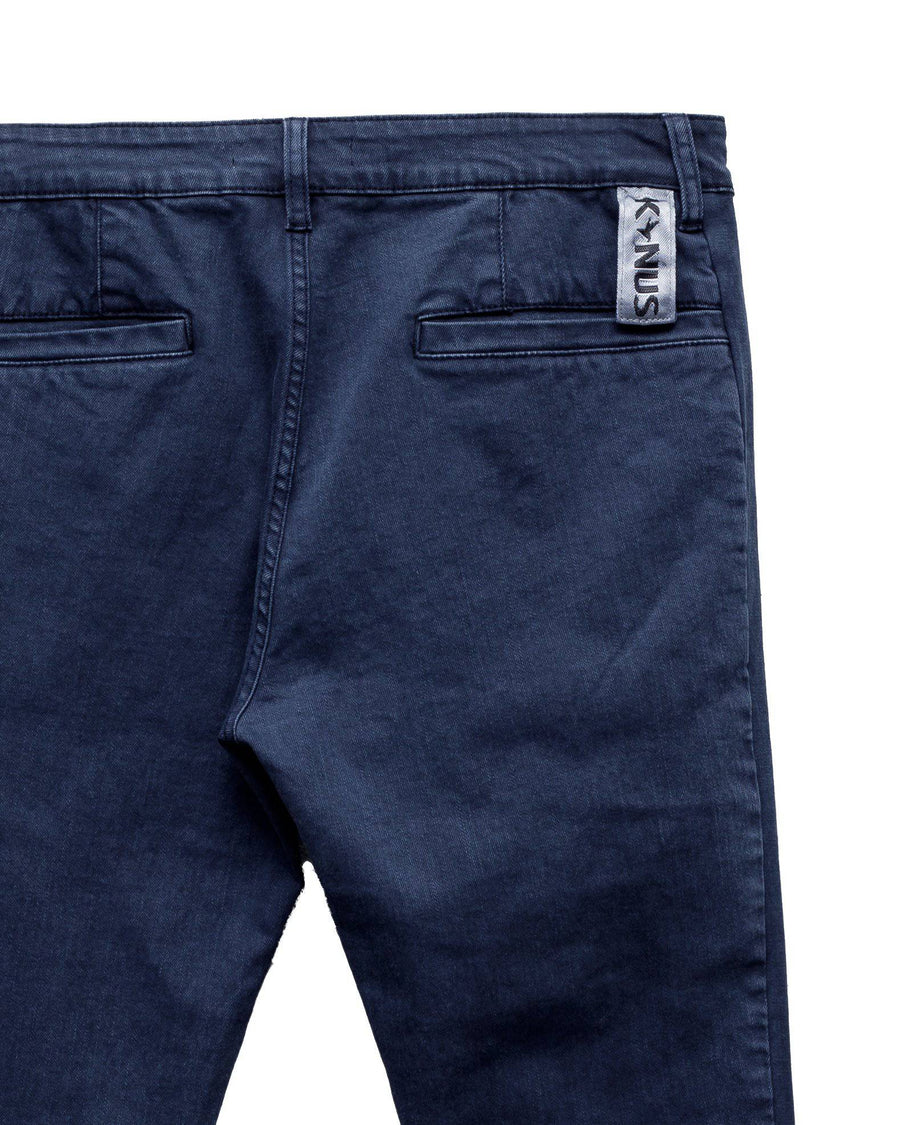 Konus Men's Ankle Zipper Pants In Navy - shopatkonus