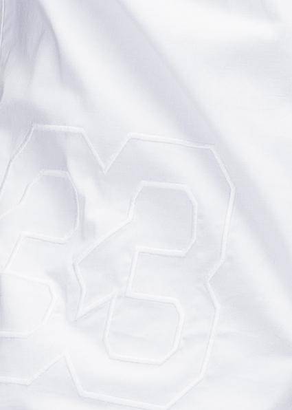 Konus Men's Woven Baseball Jersey Shirt in White - shopatkonus