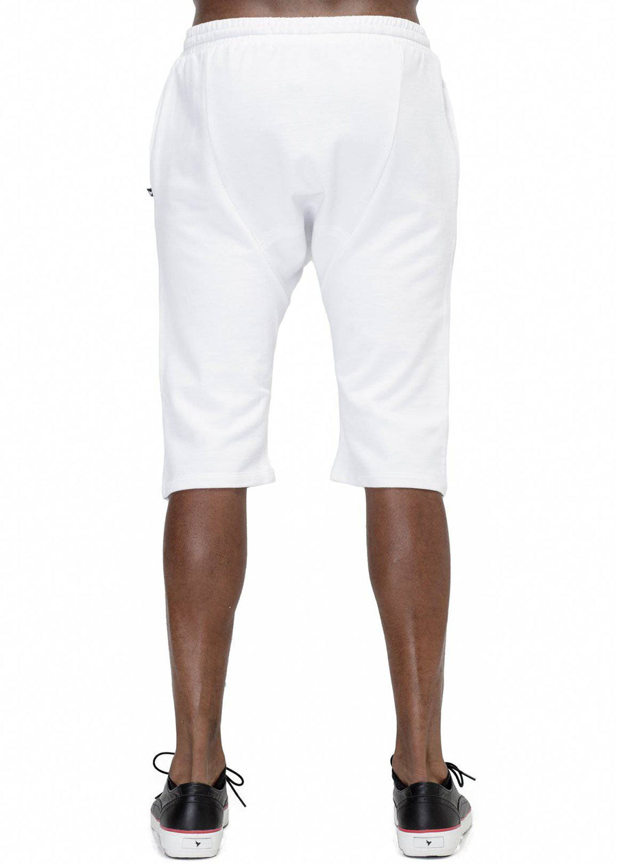 Konus Men's Terry Shorts in White - shopatkonus