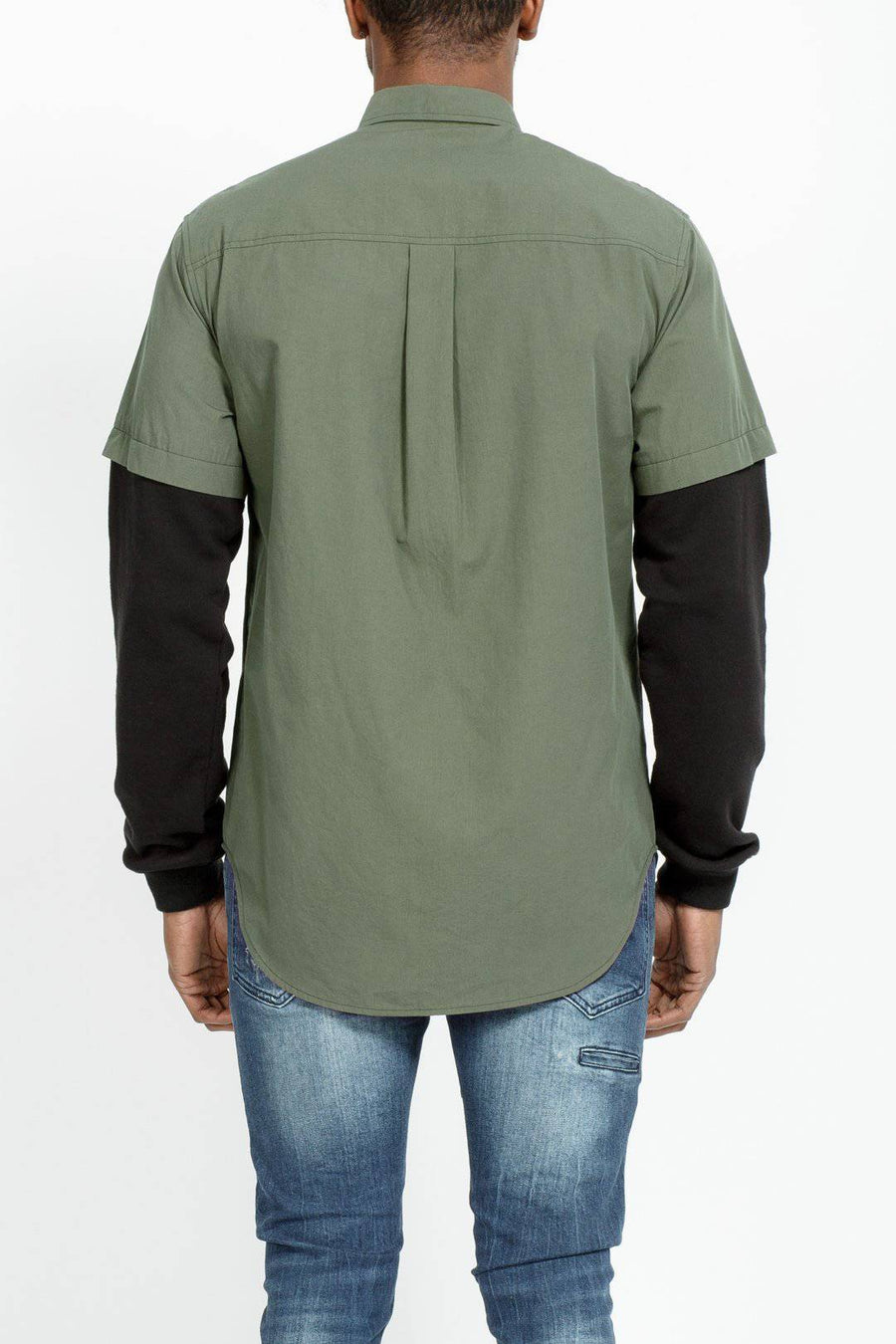 Konus Men's 2 Layer Shirt in Grape Leaf - shopatkonus