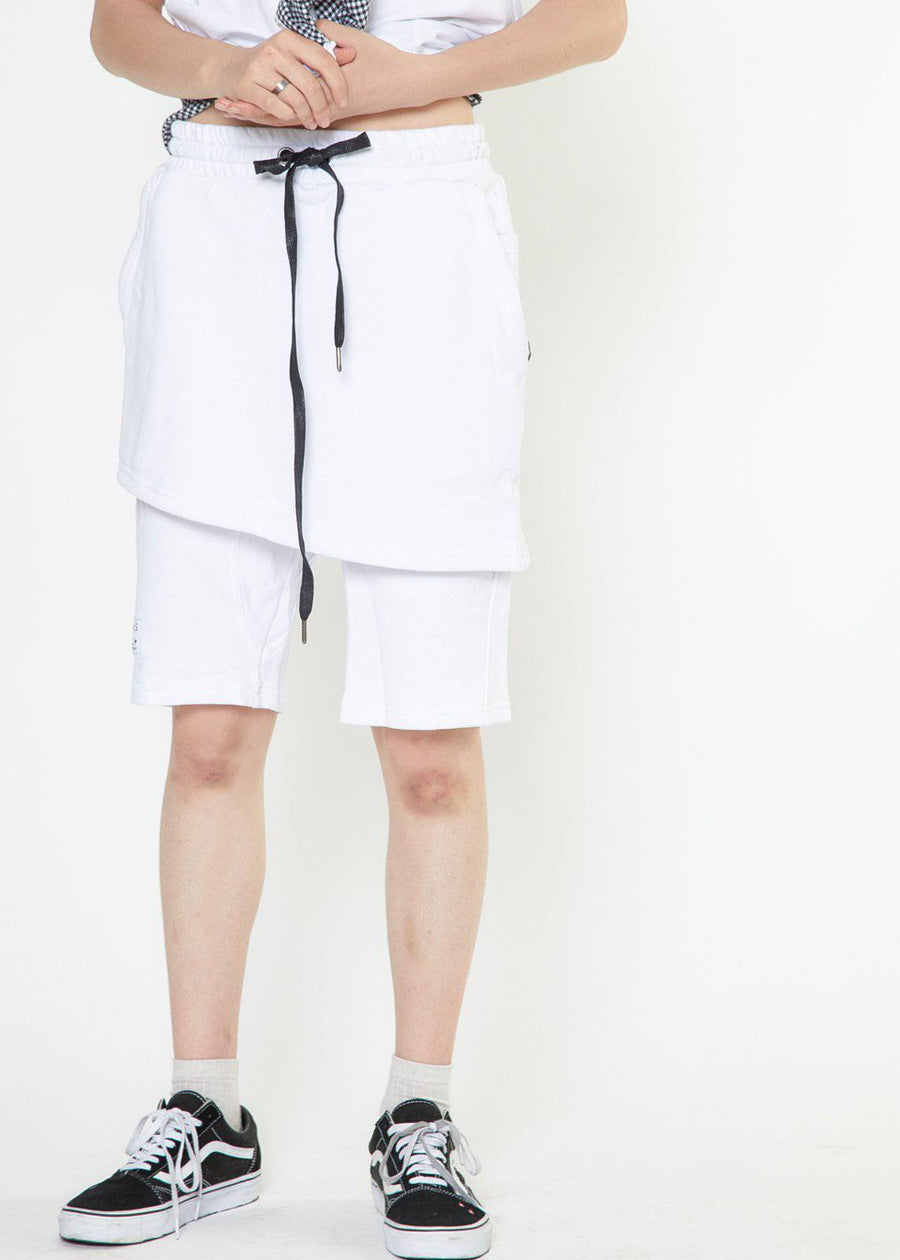 Konus Men's Skirted Shorts in White - shopatkonus