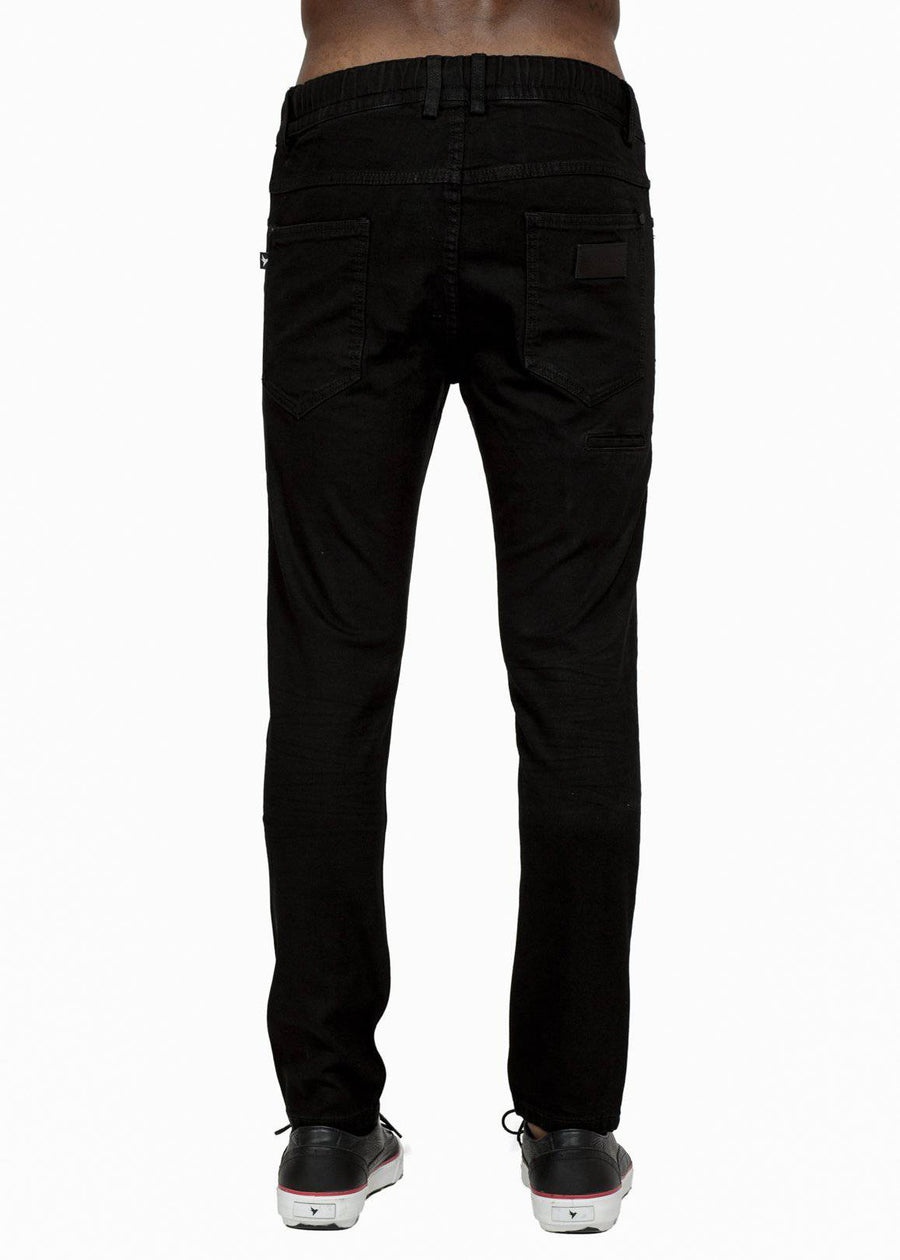 Konus Men's Drawcord Jeans in Black - shopatkonus