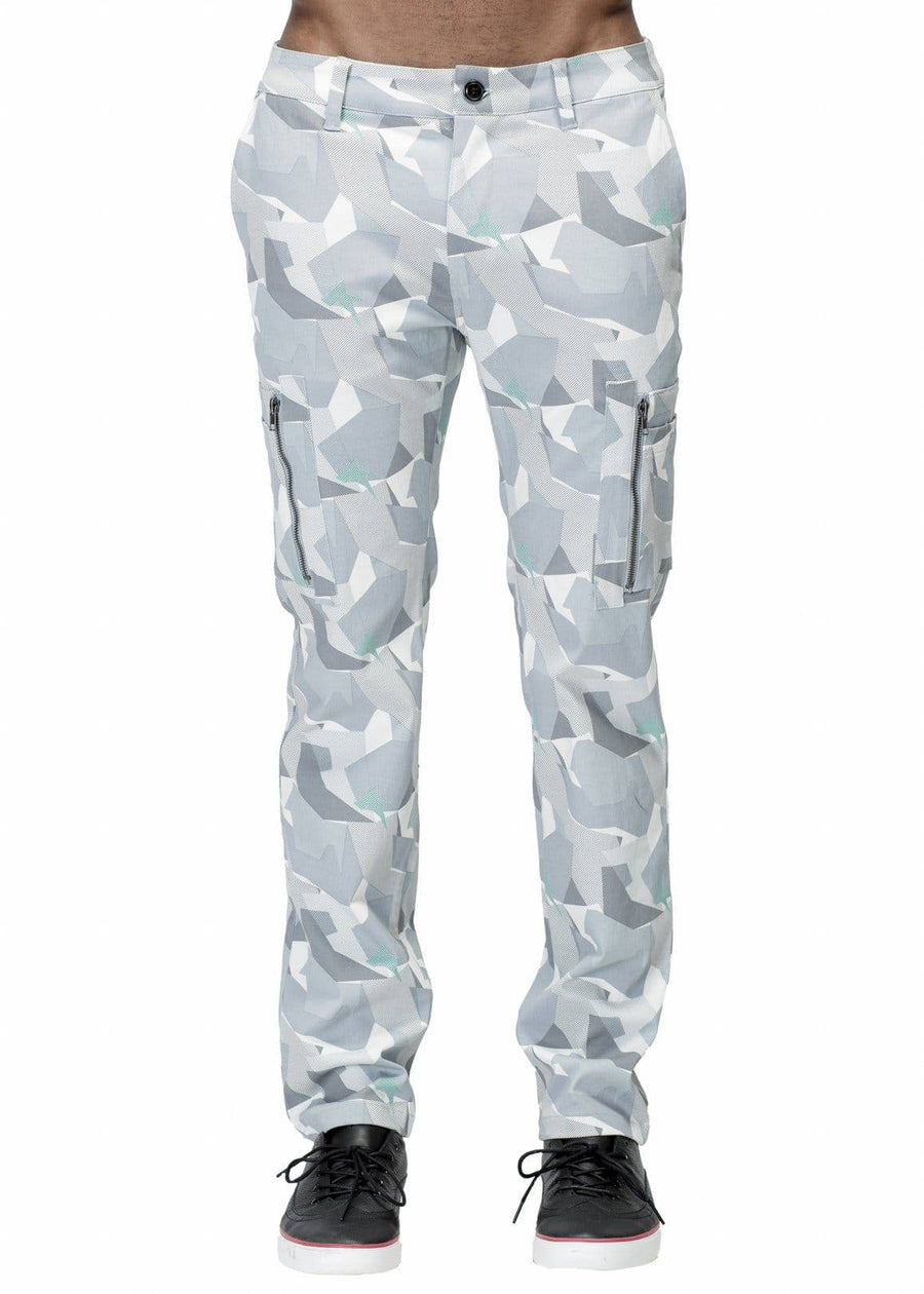 Konus Men's Bird Camo Cargo Pants in Grey - shopatkonus