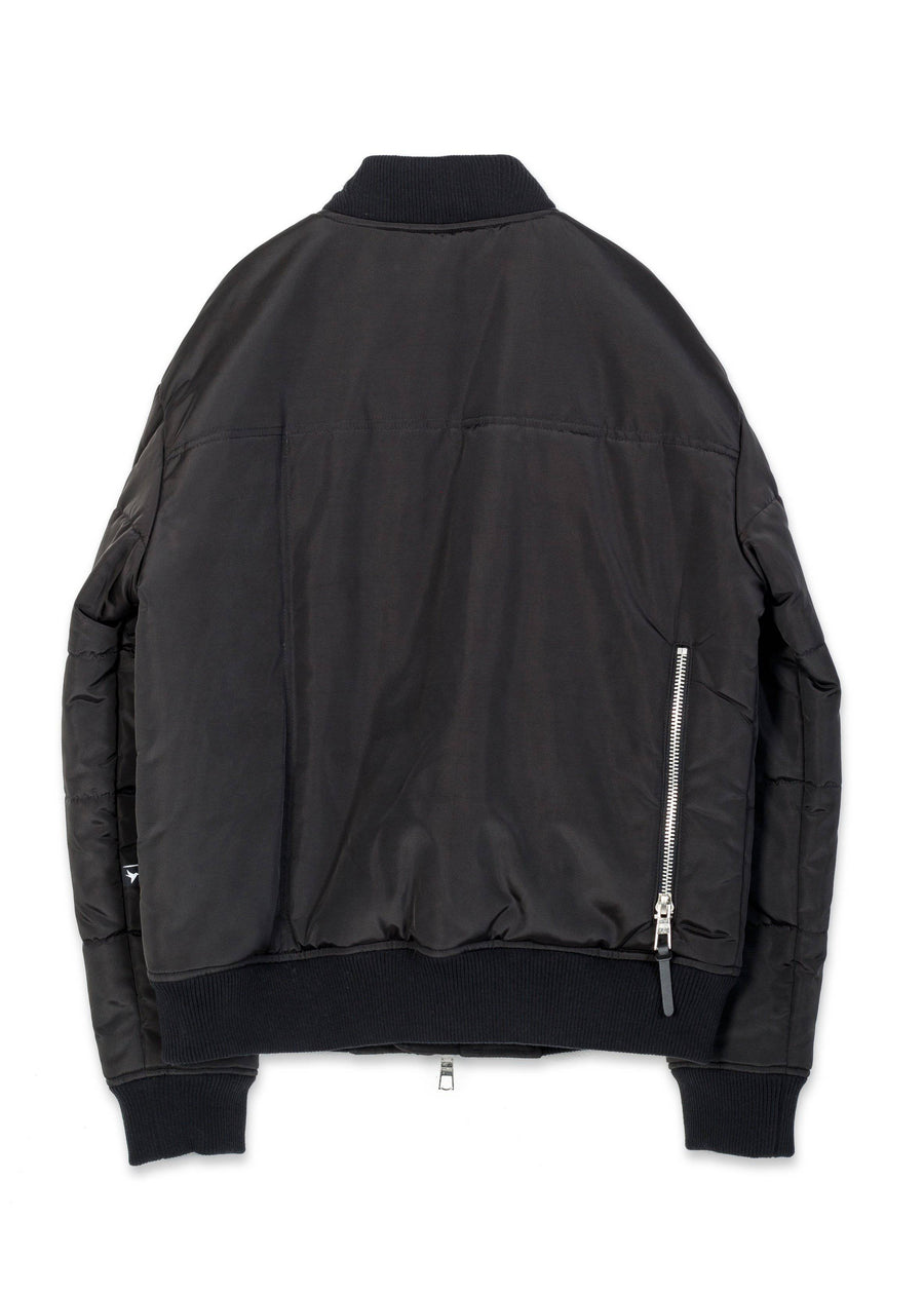 Konus Men's Zip Bomber Jacket in Black - shopatkonus