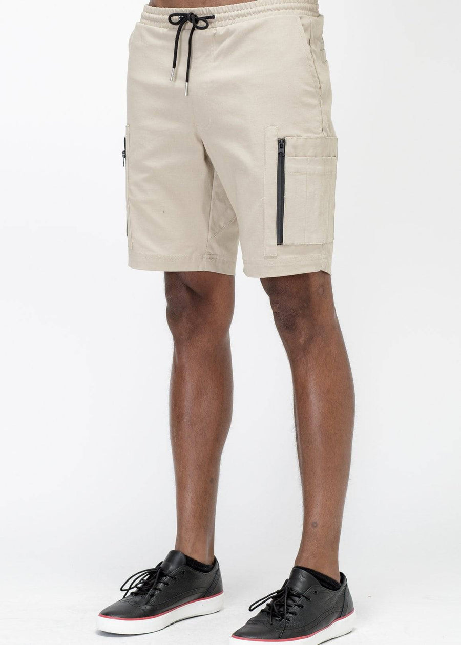 Konus Men's Cargo Shorts in Khaki - shopatkonus