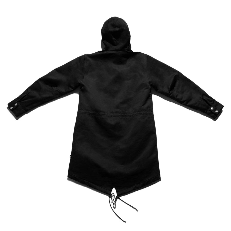 Konus Men's Poly Filled Hooded Twill Jacket  in Black - shopatkonus