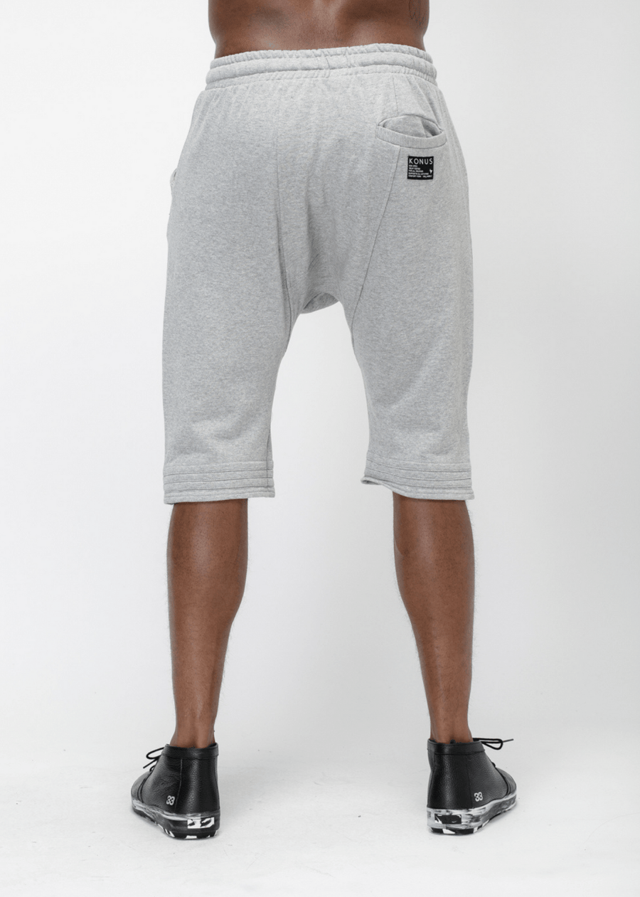 Konus Men's Loose End Shorts in Gray - shopatkonus