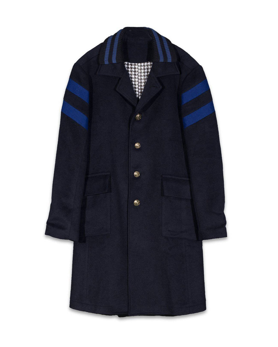 Konus Men's Wool Coat / Watson In Navy - shopatkonus