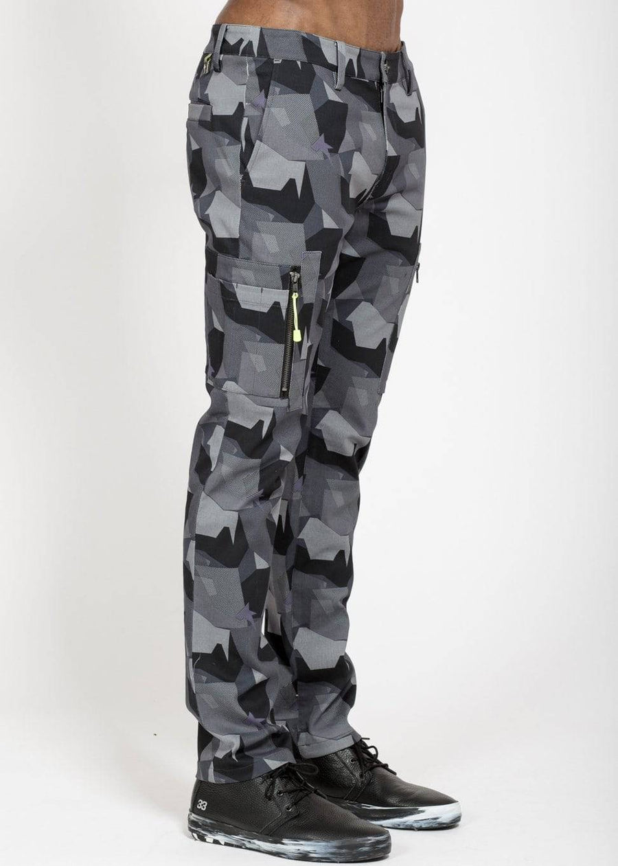 Konus Men's Bird Camo Cargo Pants in Black - shopatkonus