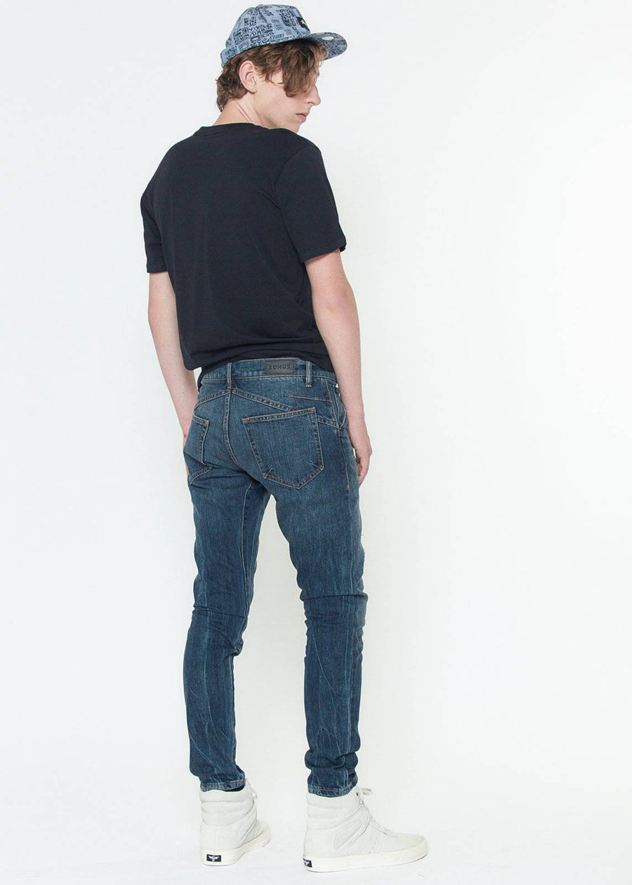 Konus Men's Essential Slim Jeans in Indigo - shopatkonus