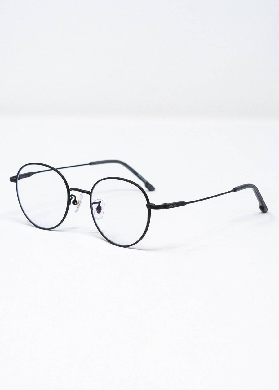 Ward Eyewear Blue Light Blocking Glasses in Baron Satin Black - shopatkonus