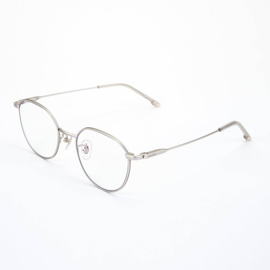Ward Eyewear Blue Light Blocking Glasses in Baron2 Silver - shopatkonus