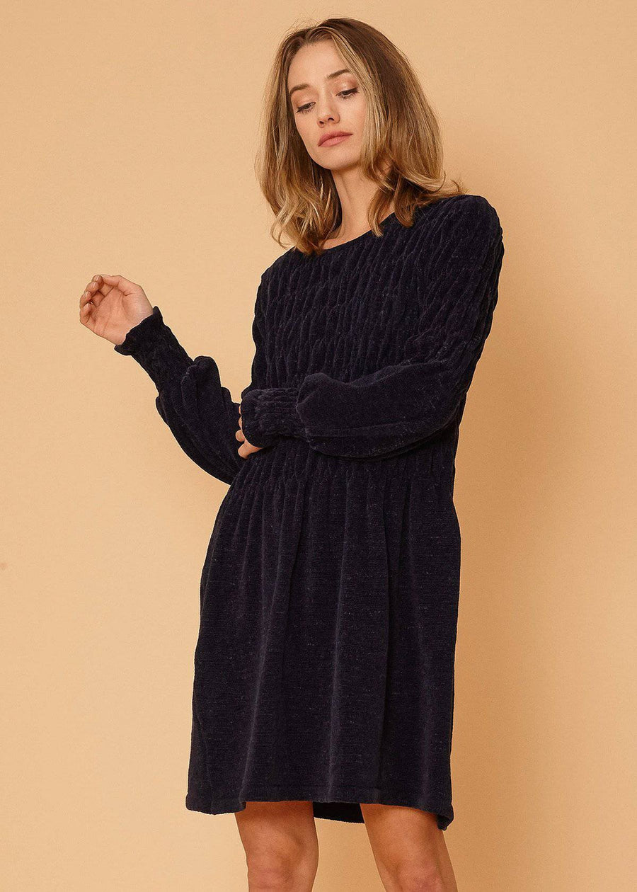 Women's Midnight Sweater Dress in Midnight - shopatkonus