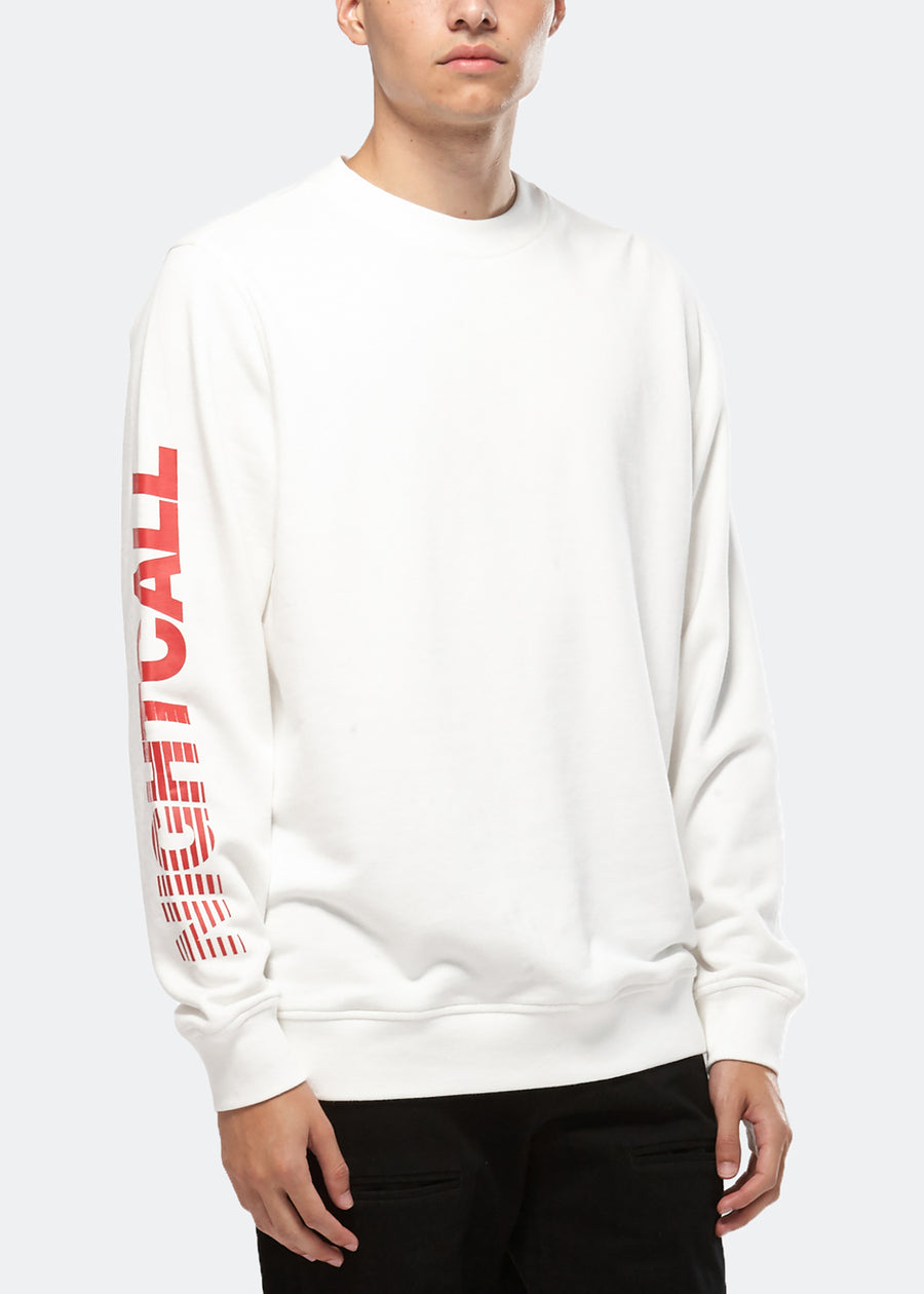 Konus Men's Nightcall Sweatshirt in White - shopatkonus