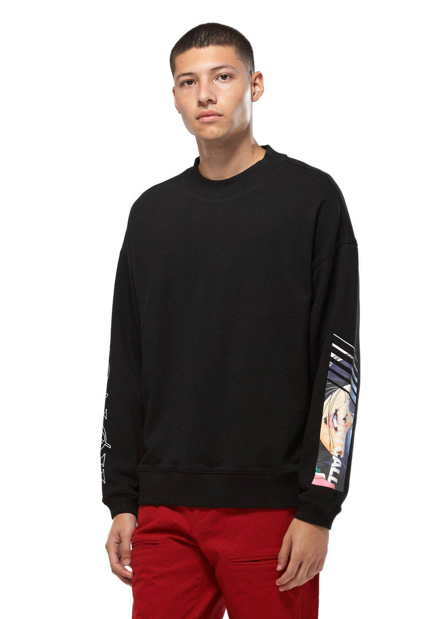 Konus Men's Oversize Sweatshirt In Black