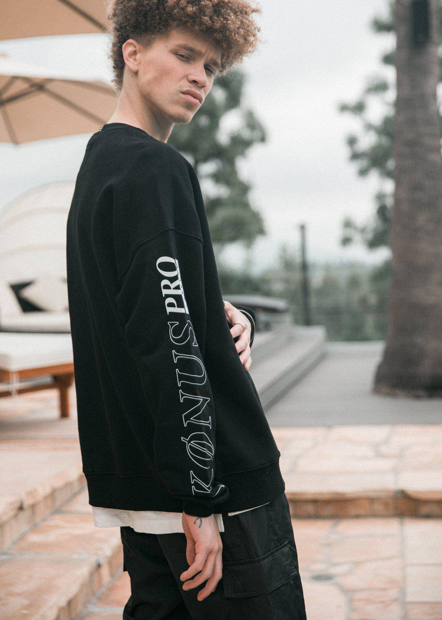 Konus Men's Oversize Sweatshirt In Black