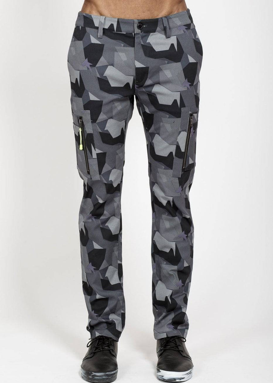 Konus Men's Digital Camo Cargo Pants in Black - Main Image