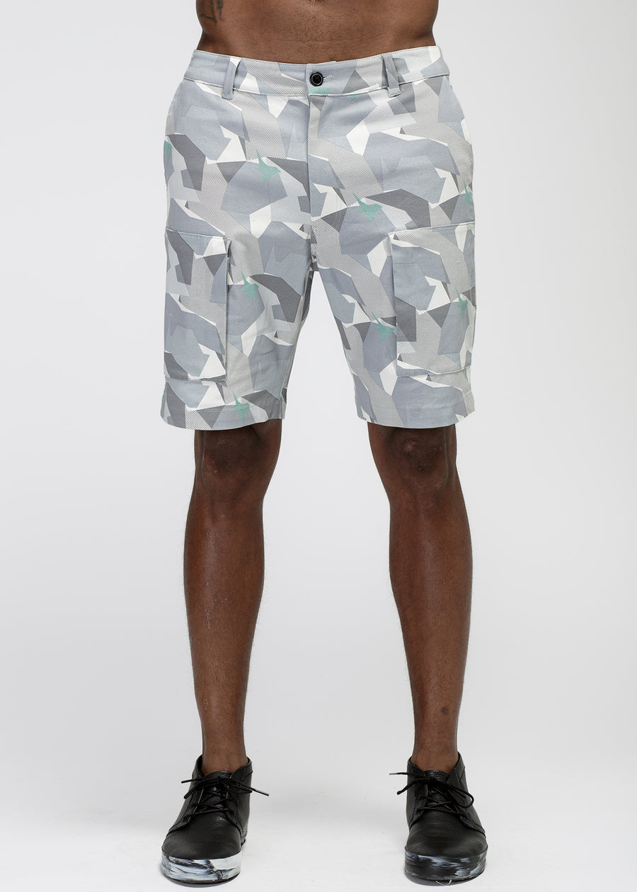 Konus Men's Digital Camo Cargo Shorts in Gray - shopatkonus