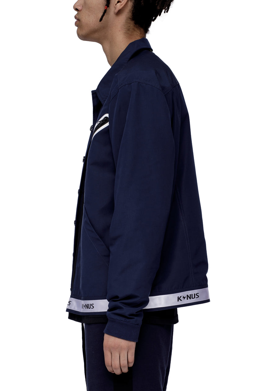 Konus Men's Short Jacket w/ Tape on Waistband In Khaki - shopatkonus