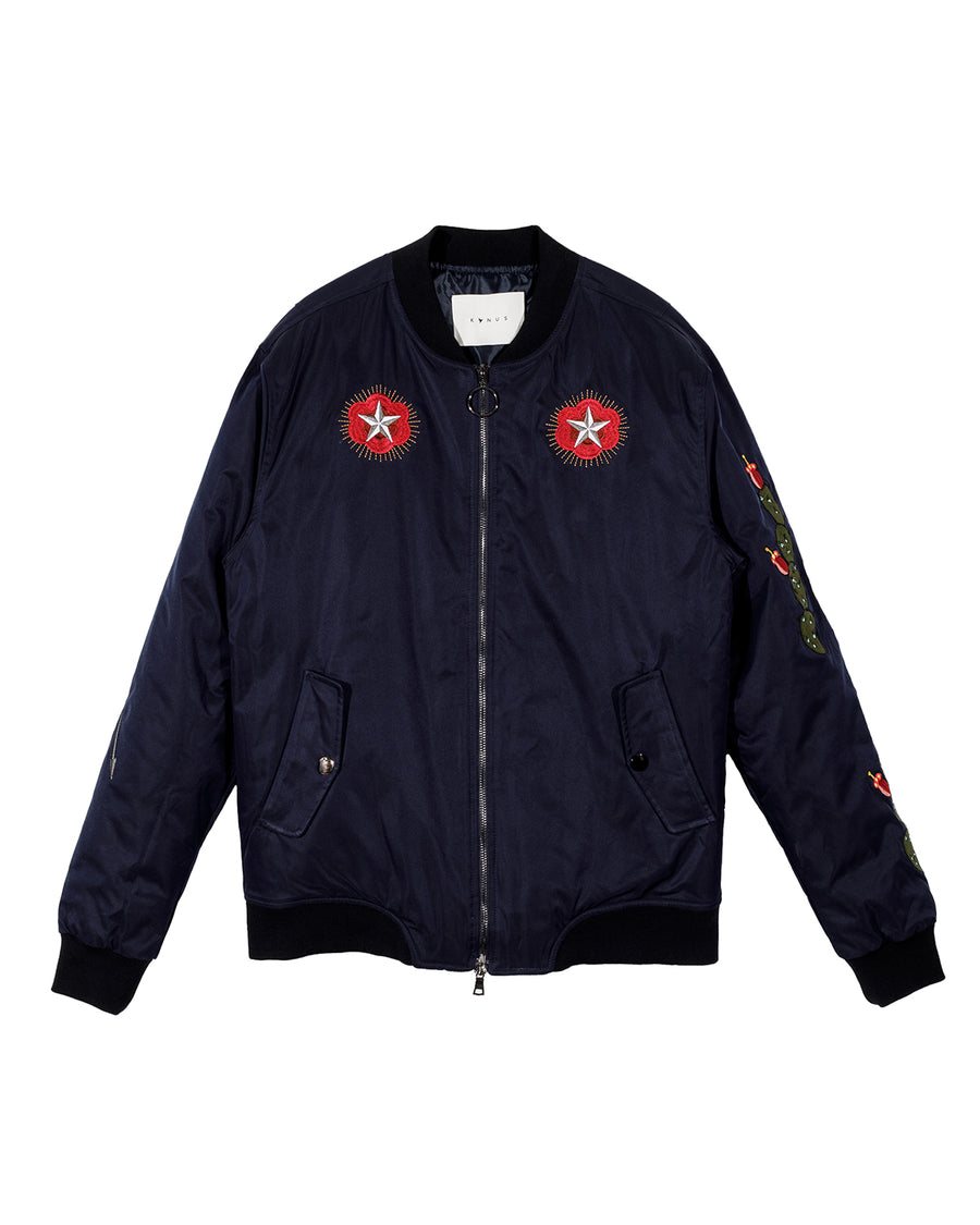 Konus Men's Bomber Jacket With Embroidery - shopatkonus
