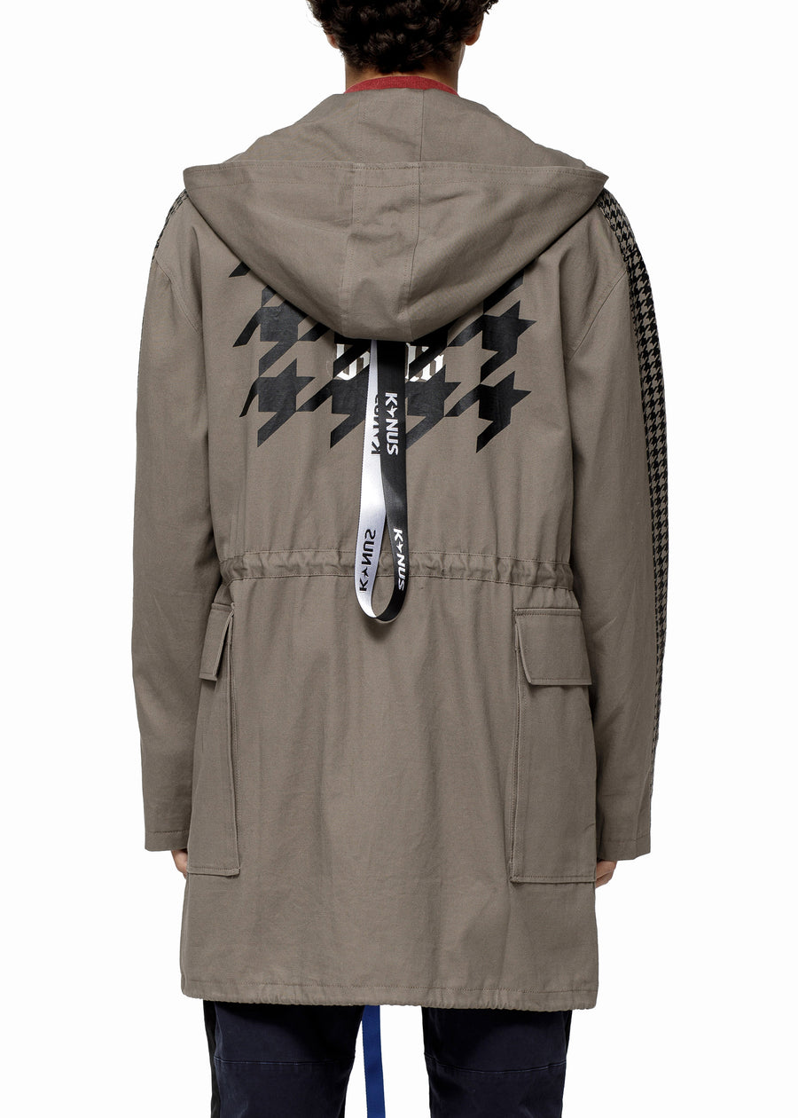 Konus Men's Oversize Hooded M65 in Khaki - shopatkonus