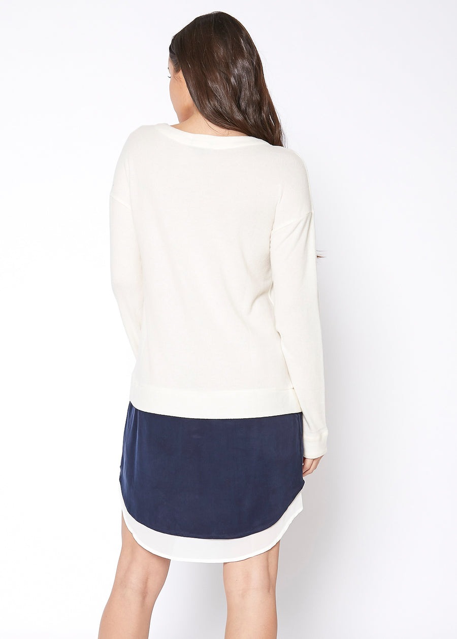 Women Casual One-Piece Long Sleeve Sweater Dress - shopatkonus
