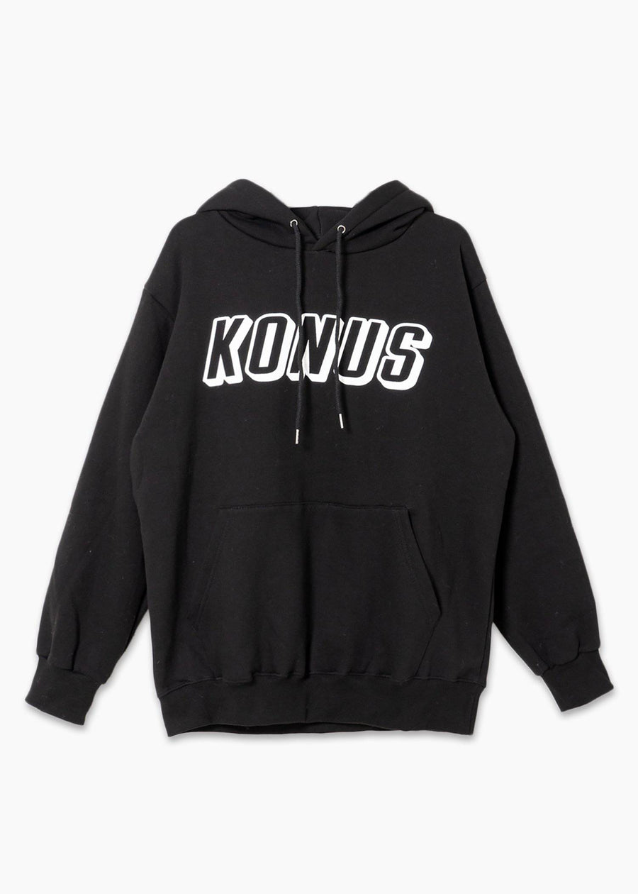 Konus Men's Essential Logo Hoodie in Black