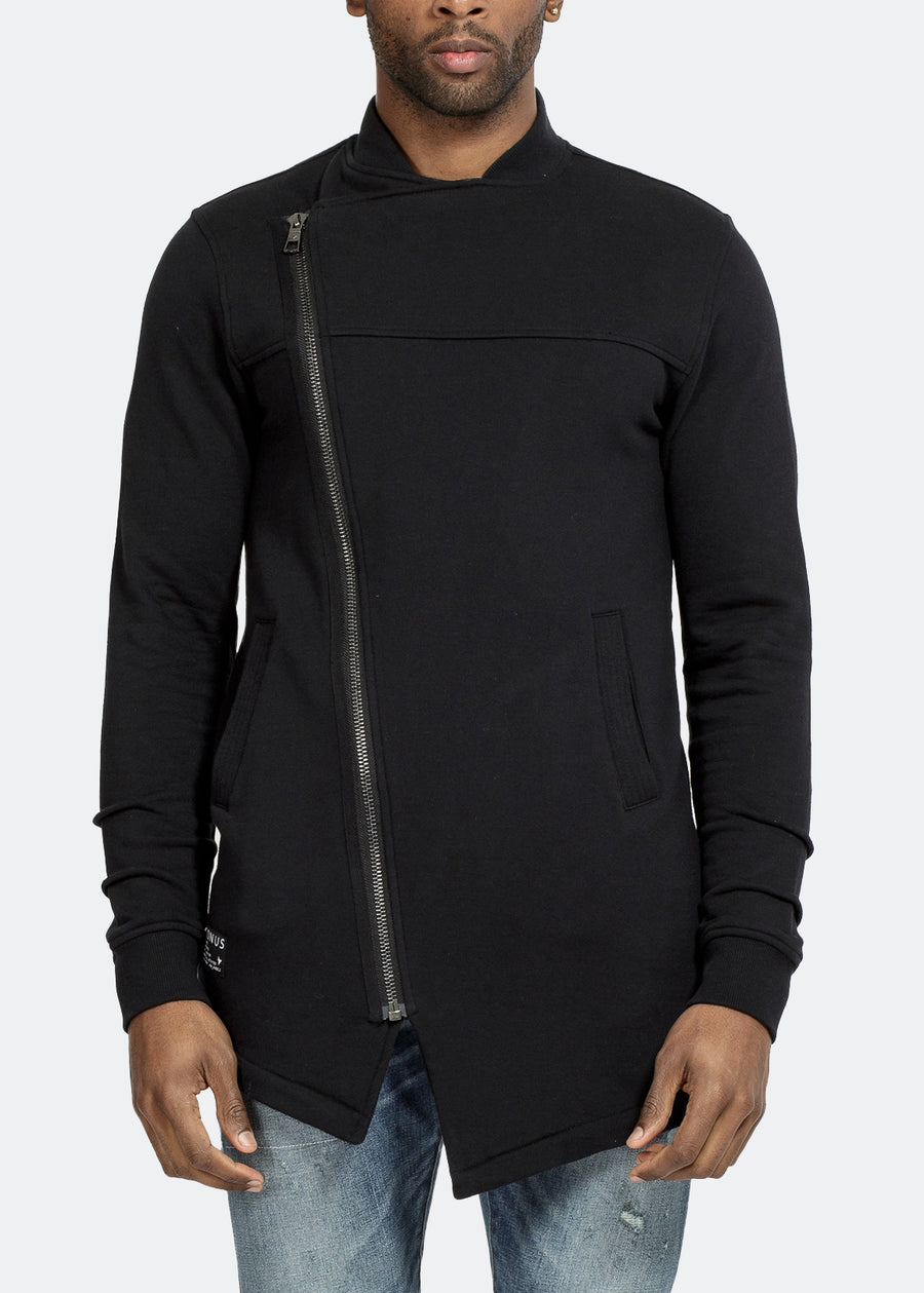 Konus Men's Asymmetrical Jacket in Black - shopatkonus