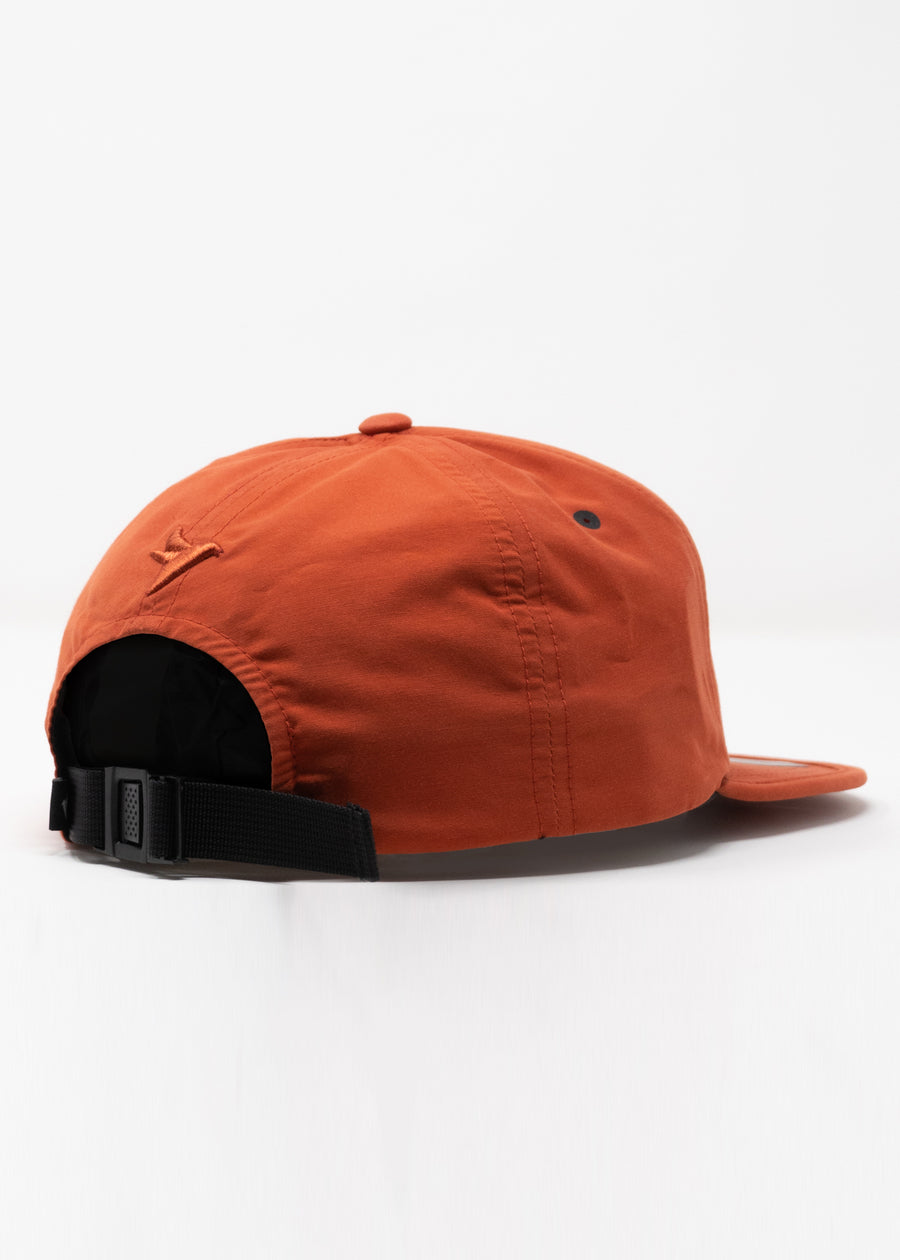 Konus Men's 5 Panel Hat With Nylon Tape and Logo Patch in Black - shopatkonus
