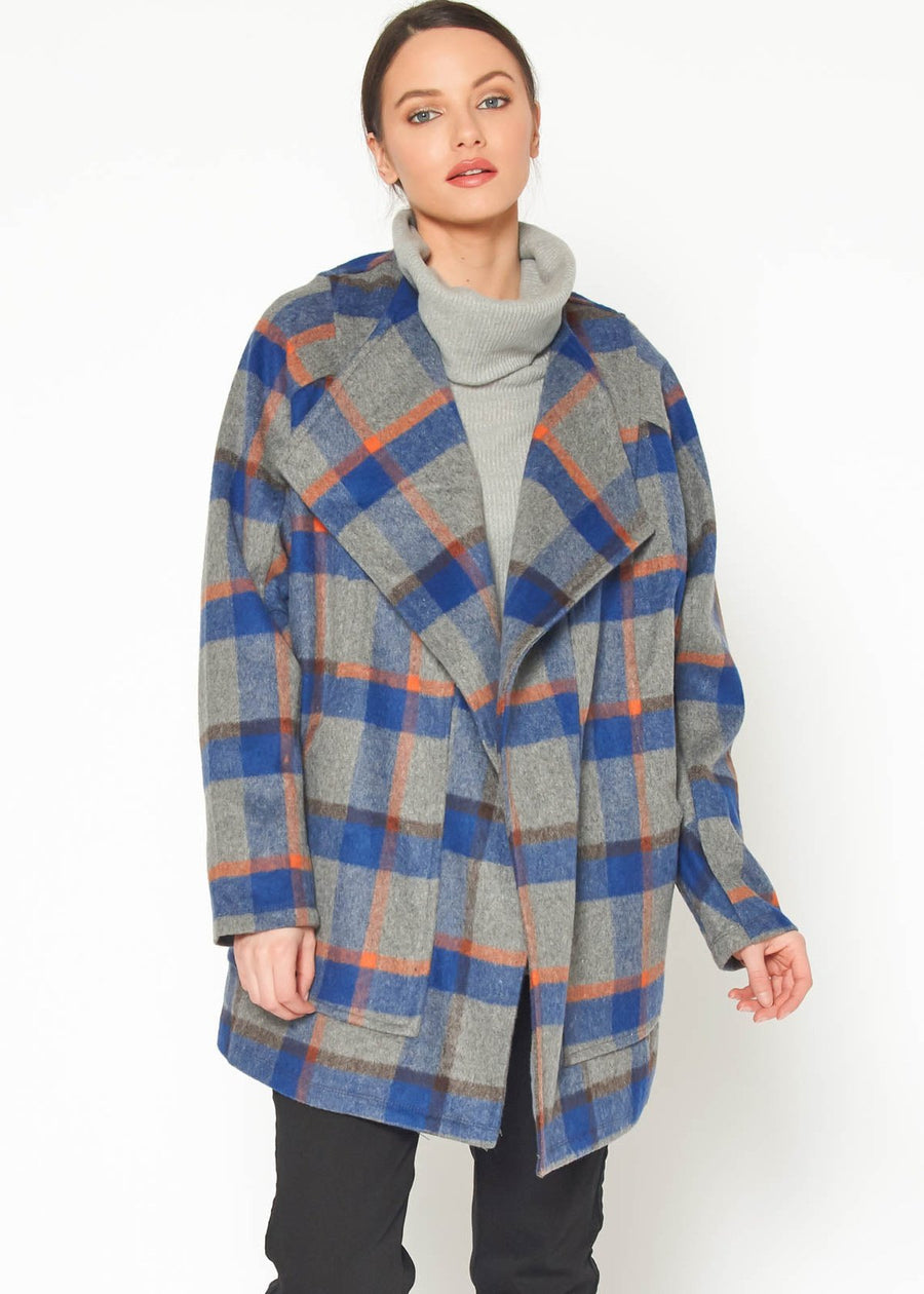 Women's Wool Blended Oversized Coat - shopatkonus