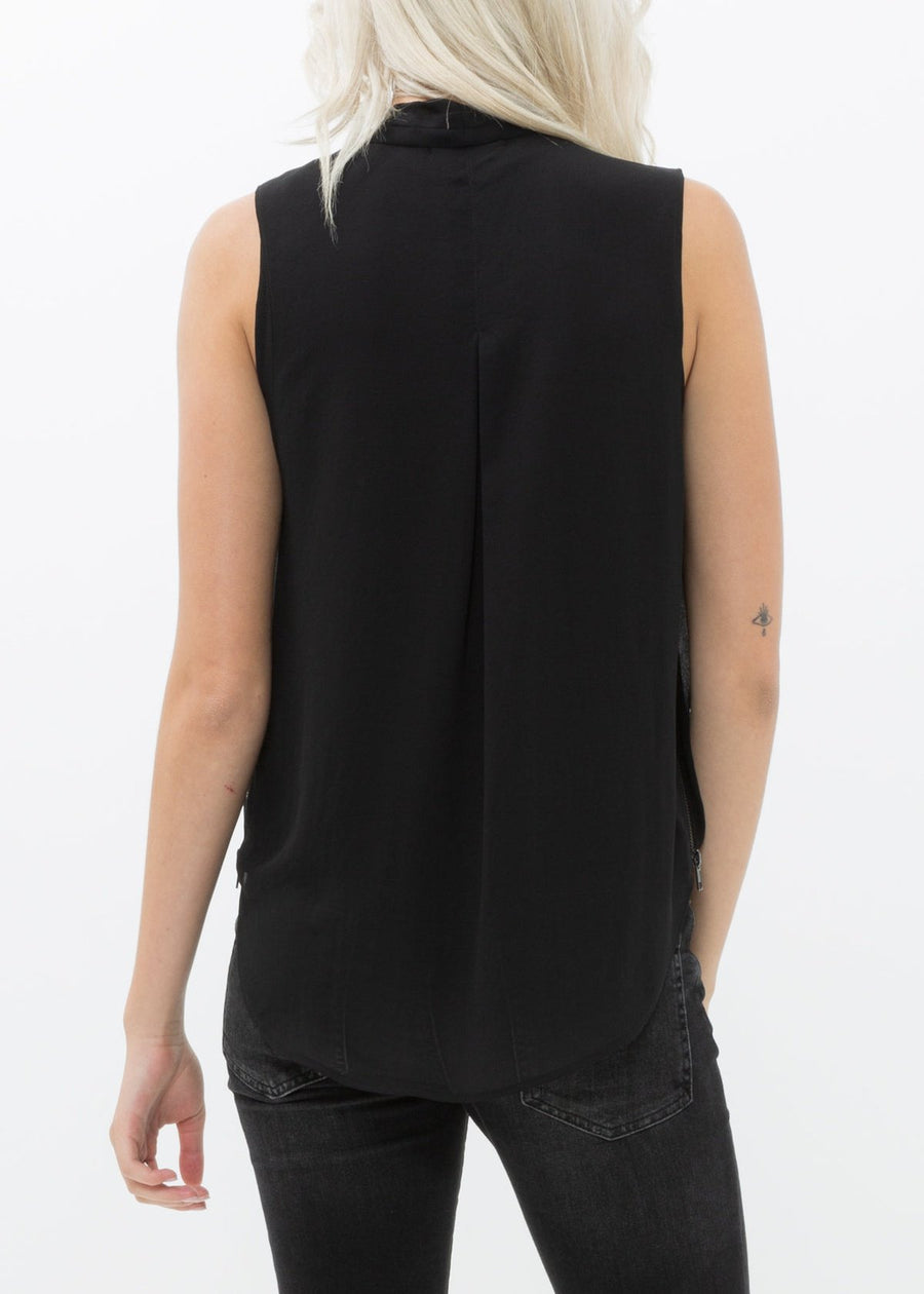 Women's Surplice Sleeveless Blouse