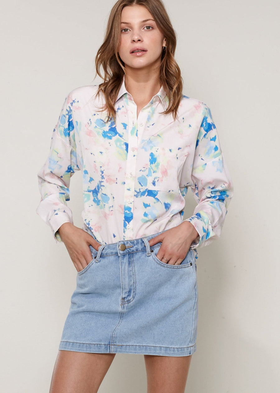 Women's Printed Shirt Blouse - shopatkonus