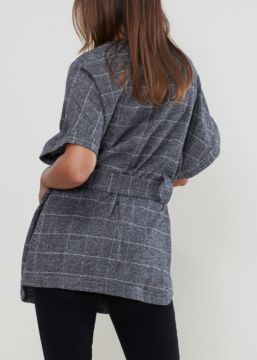 Women's Brushed Cotton Check Vest Top - shopatkonus