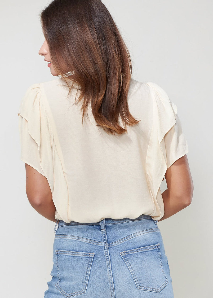 Women's Soft Flutter Sleeve Tshirt - shopatkonus