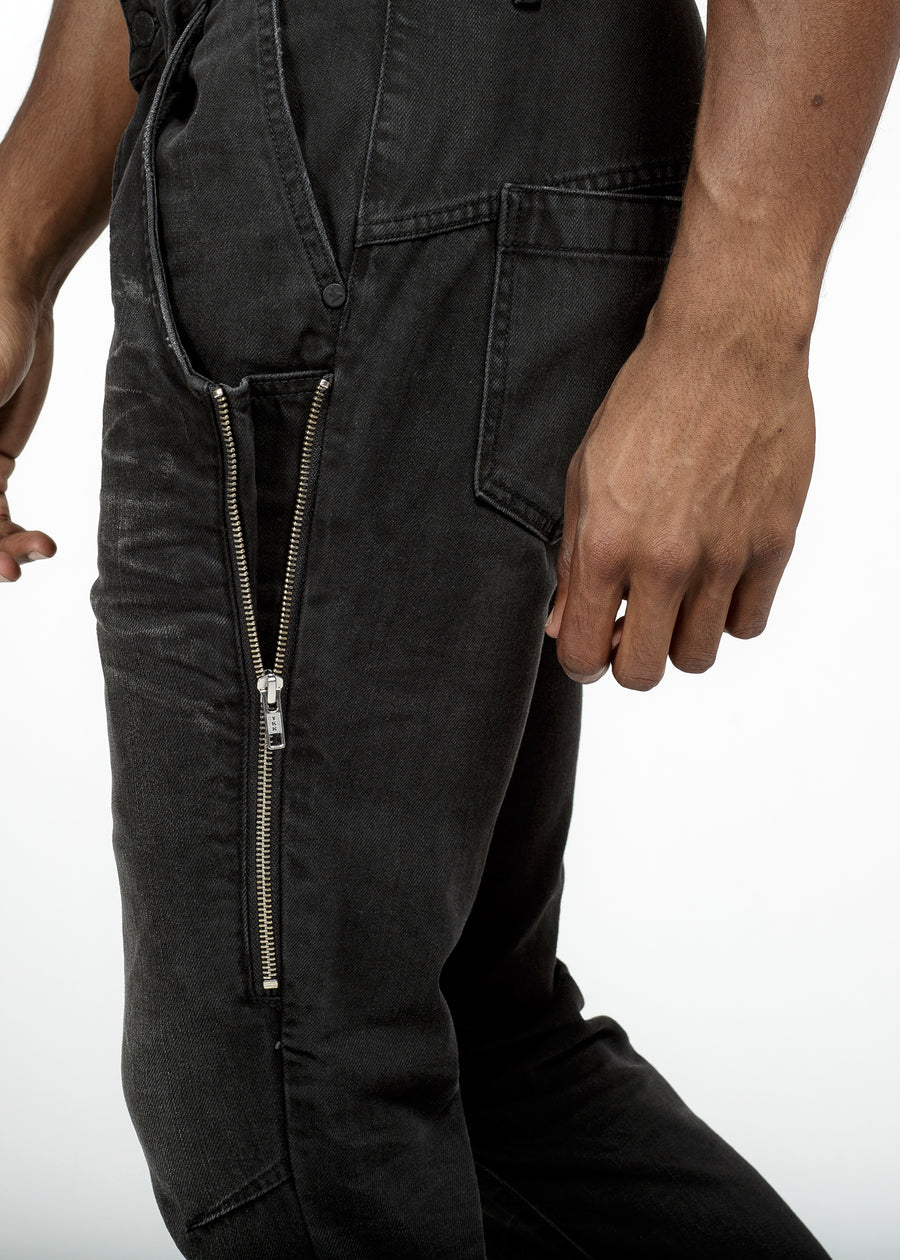 Konus Men's Double Entry Pocket Denim in Black - shopatkonus