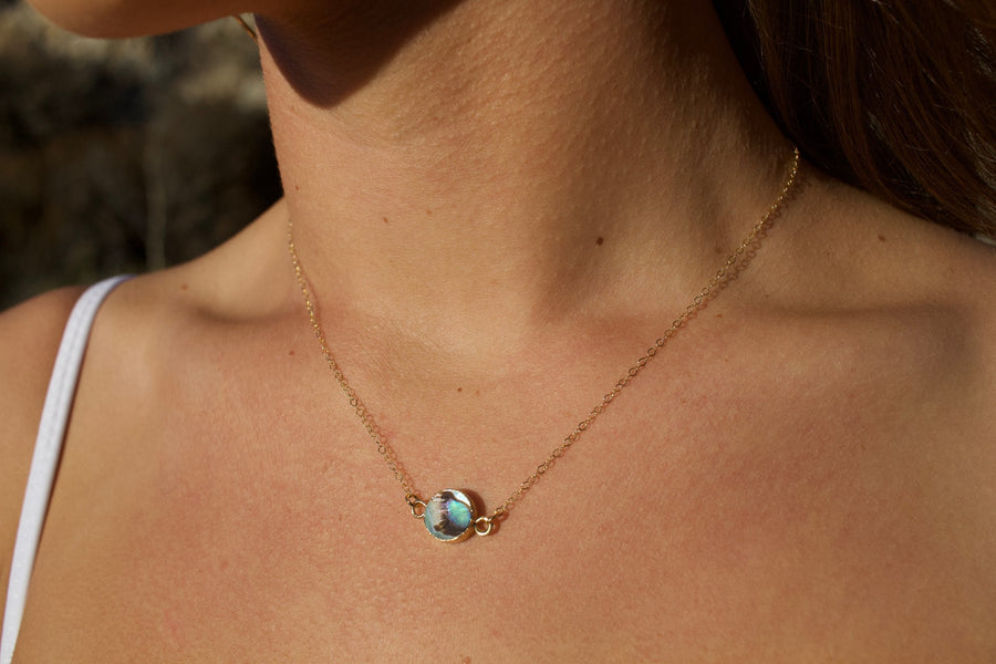 Abalone Necklace by Toasted Jewelry - shopatkonus