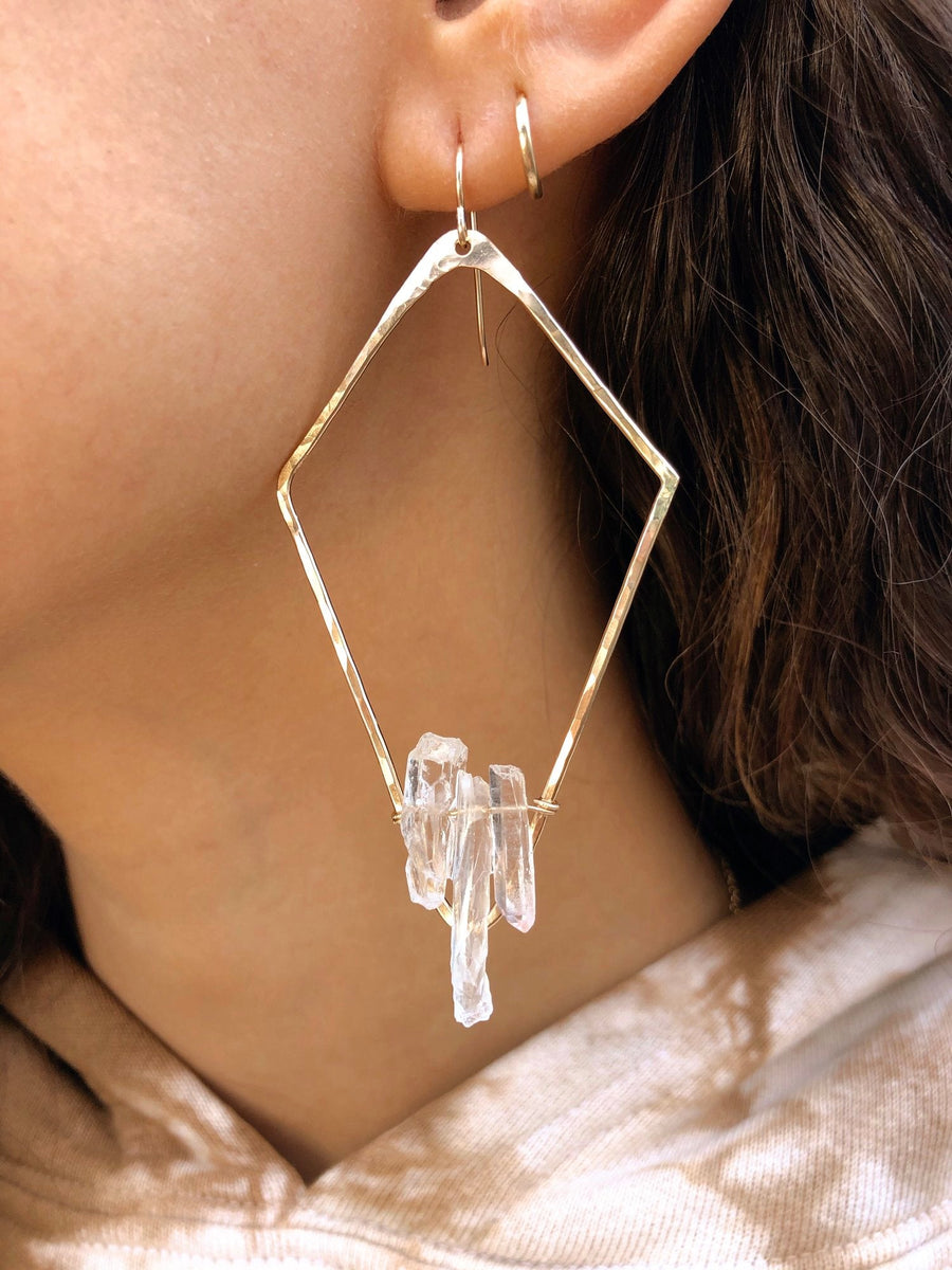 Lucid Crystal Earrings by Toasted Jewelry - shopatkonus