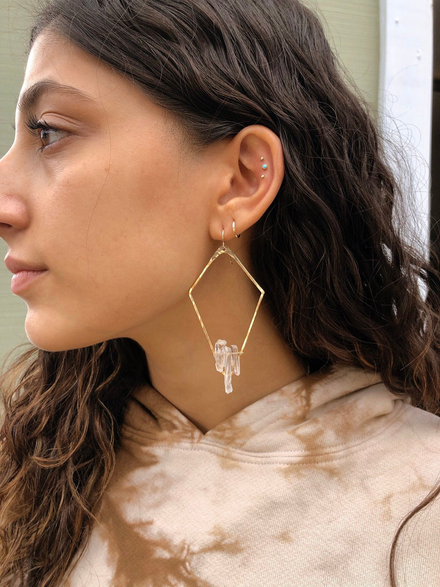 Lucid Crystal Earrings by Toasted Jewelry - shopatkonus